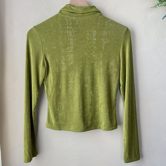 Princess Polly Olive Green Button-Up Blouse - Picture 5 of 14